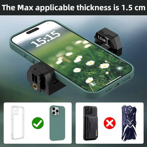 SOH Avtomobil quyoshlikka o‘rnatish, Avtomobil quyoshlik telefon tutqichi sozlanuvchi uzun qo‘l bilan, iPhone 15 Pro Max/14/13 Pro/Max/Mini/Samsung,Google, barcha smartfonlar uchun universal telefon klipi - 6