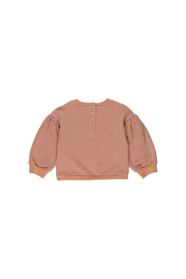 Somon Sweatshirt, Kız Bebek Baskı Detaylı - 8