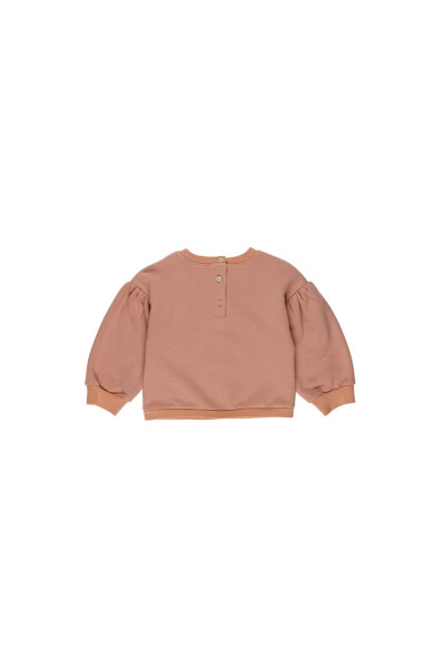 Somon Sweatshirt, Kız Bebek Baskı Detaylı - 5