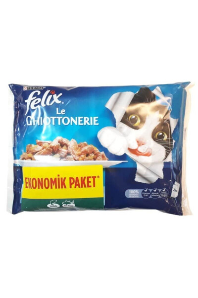 Somonlu Ton Balıklı Konserve Yetişkin Kedi Maması 10x4lü Paket Toplam 40 Adet Mama - 2