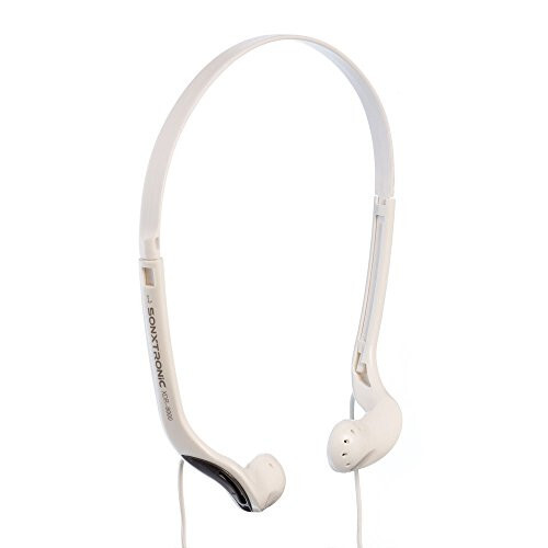 SONXTRONIC White ICE Xdr-8001 Vertical in Ear Ultralight Sport Running Headband Headphones (mdr-w08l Style White and Silver) - 7