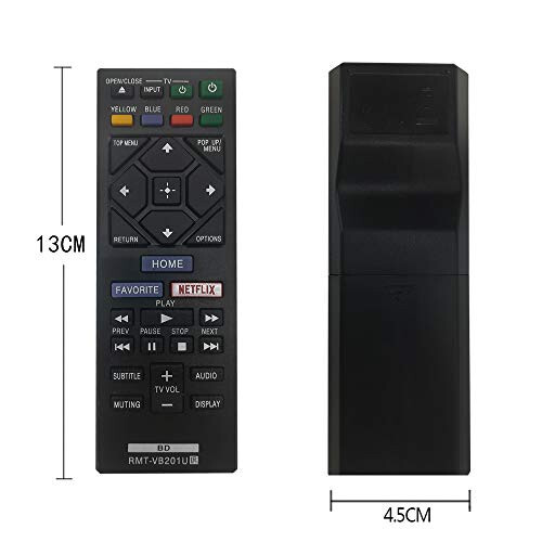 Sony Blu-Ray Masofaviy boshqaruvini almashtirish RMT-VB201U, Sony BD Disk DVD 4K 3D Player Masofaviy boshqaruvini almashtirish Universal BDP-S3500 BDP-S3700 BDP-170S BDP-S17 uchun - 3