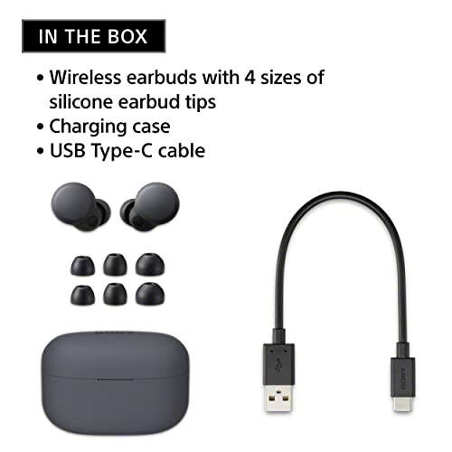 Sony LinkBuds S Gerçek Kablosuz Gürültü Önleyici Kulaklıklar, Alexa Destekli, Bluetooth Kulaklıklar iPhone ve Android ile Uyumlu, Siyah - 6