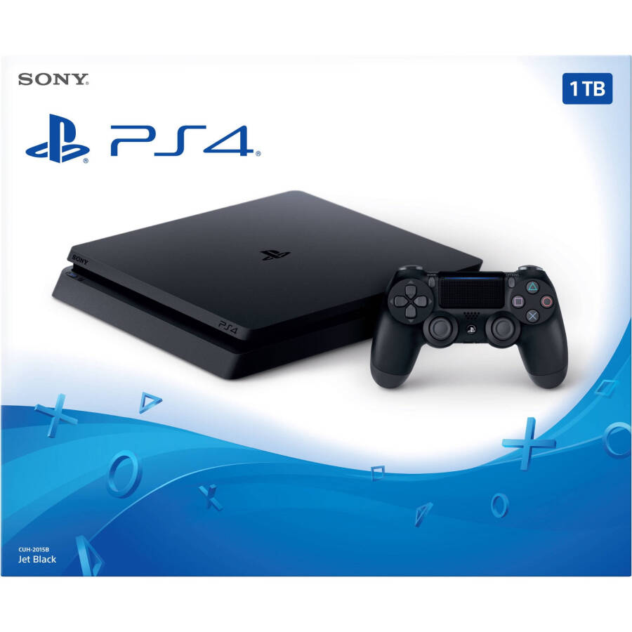 Sony PlayStation 4 Slim 1TB Gaming Console, Black, CUH-2115B - 2