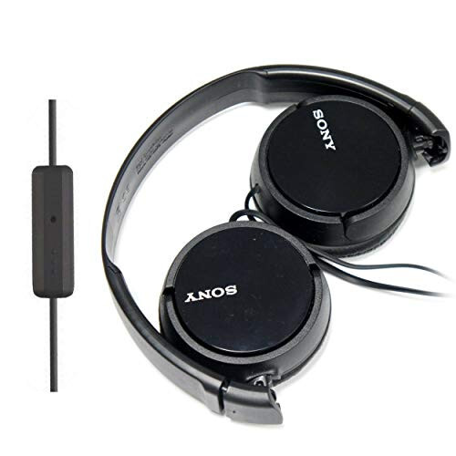 SONY Quloq Ustida Eng Yaxshi Stereo Qo'shimcha Bass Ko'chma Quloqchinlar Eshitish vositasi Apple iPhone iPod / Samsung Galaxy / mp3 Player / 3.5mm Jack Ulagichi Mobil Telefon uchun Mikrofon bilan (qora) - 1