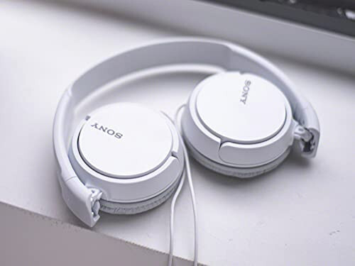 Sony ZX Series Wired On-Ear Headphones, White MDR-ZX110 - 4