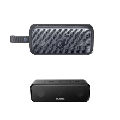 Soundcore Anker 3 Taşınabilir Bluetooth Hoparlör & Motion 300 Taşınabilir Hoparlör, Kablosuz Yüksek Çözünürlüklü Sesli Bluetooth Hoparlör, SmartTune Teknolojisi, 30W Stereo Ses, 30W Oynatma ve IPX7 Su Geçirmez - 1