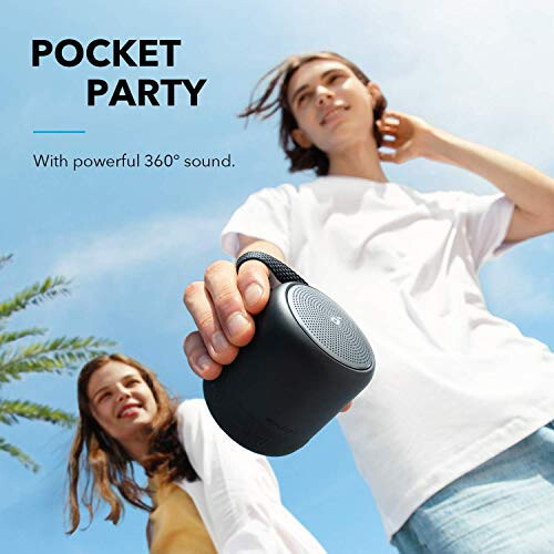 Soundcore Anker Mini 3 Bluetooth Hoparlör, BassUp ve PartyCast Teknolojisi, USB-C, Su Geçirmez IPX7 ve Özelleştirilebilir EQ (Yenilenmiş) - 3