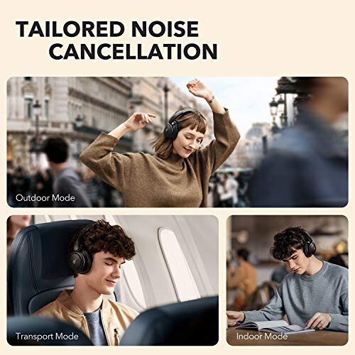 Soundcore by Anker Life Q30 Hybrid Active Noise Cancelling Headphones with Multiple Modes, Hi-Res Sound, Custom EQ via App, 40H Playtime, Comfortable Fit, Bluetooth, Multipoint Connection - 3