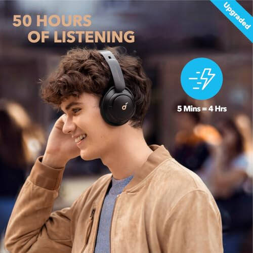 Soundcore by Anker Life Q30 Hybrid Active Noise Cancelling Headphones with Multiple Modes, Hi-Res Sound, Custom EQ via App, 40H Playtime, Comfortable Fit, Bluetooth, Multipoint Connection - 6