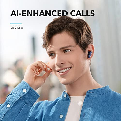 Soundcore by Anker P20i True Wireless Earbuds, 10mm Drivers with Big Bass, Bluetooth 5.3, 30H Long Playtime, Water-Resistant, 2 Mics for AI Clear Calls, 22 Preset EQs, Customization (Blue) - 11