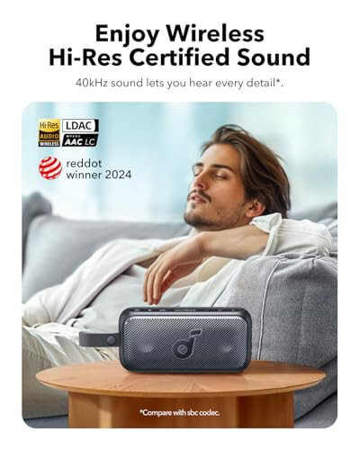 Soundcore Motion 300 Bluetooth Hoparlör, Kablosuz Yüksek Çözünürlüklü Taşınabilir Hoparlör BassUp ile, Açık Hava IPX7 Su Geçirmez Hoparlör, Bluetooth 5.3, 30W Stereo Ses, Ev, Duş ve Seyahat için 13 Saat Uzun Pil Ömrü - 2