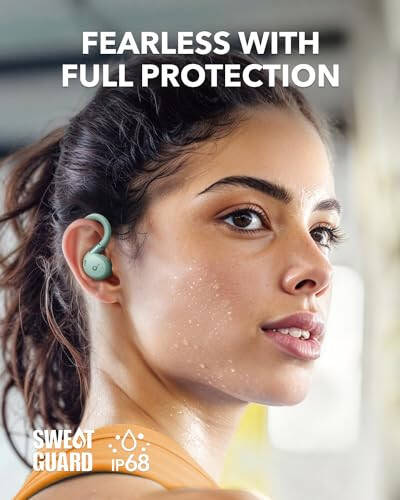 Soundcore Sport X20 by Anker, Gerçek Kablosuz Antrenman Kulaklıkları, Döndürülebilir ve Uzatılabilir Kulak Kancaları, Gürültü Önleyici, Derin Bas, IP68 Su Geçirmez, Ter ve Toz Geçirmez, 48 Saatte Çalma, Spor Salonu İçin Spor Kulaklıkları - 6