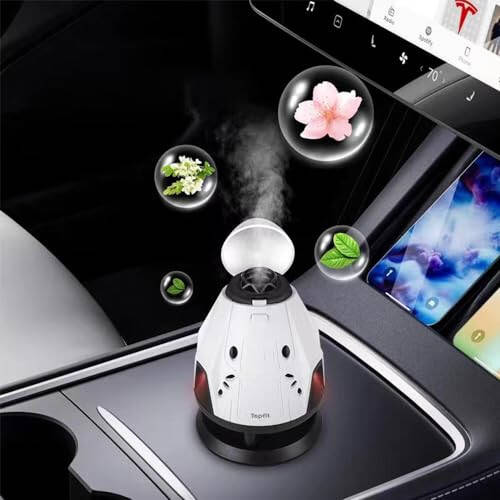 Spacex Dragon Spacecraft Aromatherapy Diffusers Smart Parking Sensing LED Breathing Light USB Car Air Freshener Cordless Aromatherapy Essential Oil Diffuser for Car Room Home Decor - 1