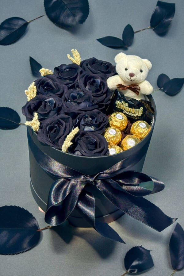 Special Gift Rose Box Black Gift Flower Birthday Gift for Friend Wife Girl Anniversary Lover - 7