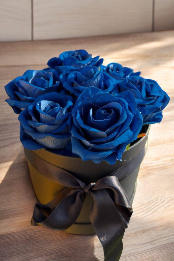 Special Gift Rose Box Blue Gift Flower Birthday Friend Spouse Girl Anniversary Girlfriend - 25