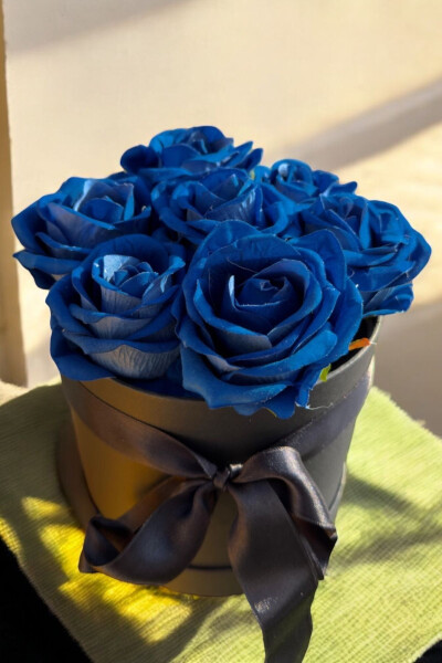 Special Gift Rose Box Blue Gift Flower Birthday Friend Spouse Girl Anniversary Girlfriend - 26