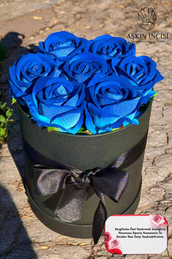 Special Gift Rose Box Blue Gift Flower Birthday Friend Spouse Girl Anniversary Girlfriend - 9