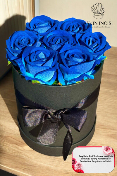 Special Gift Rose Box Blue Gift Flower Birthday Friend Spouse Girl Anniversary Girlfriend - 10