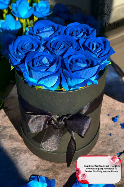 Special Gift Rose Box Blue Gift Flower Birthday Friend Spouse Girl Anniversary Girlfriend - 14