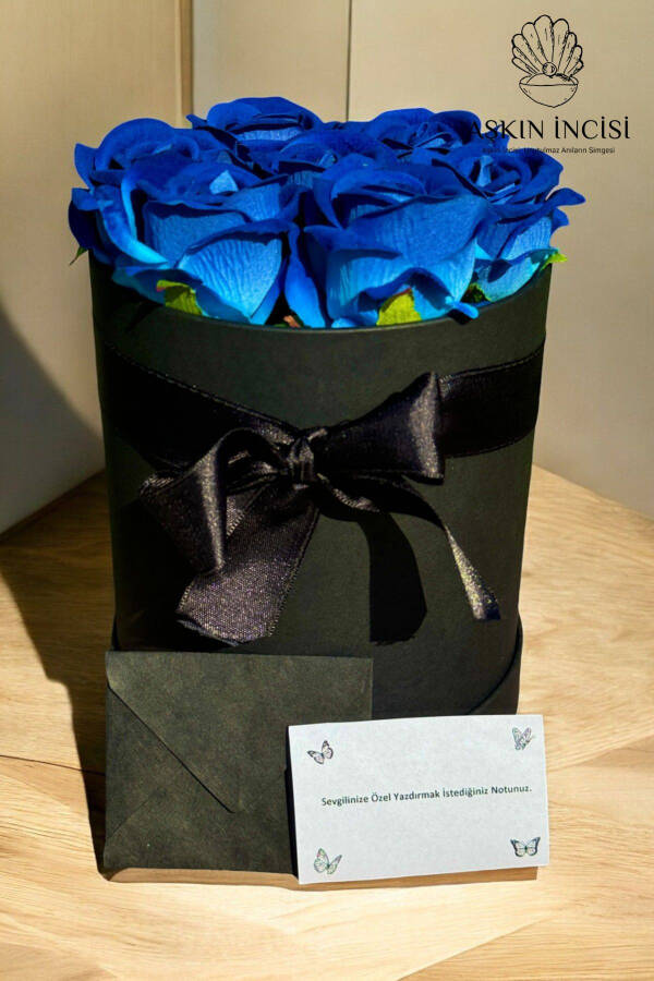 Special Gift Rose Box Blue Gift Flower Birthday Friend Spouse Girl Anniversary Girlfriend - 4