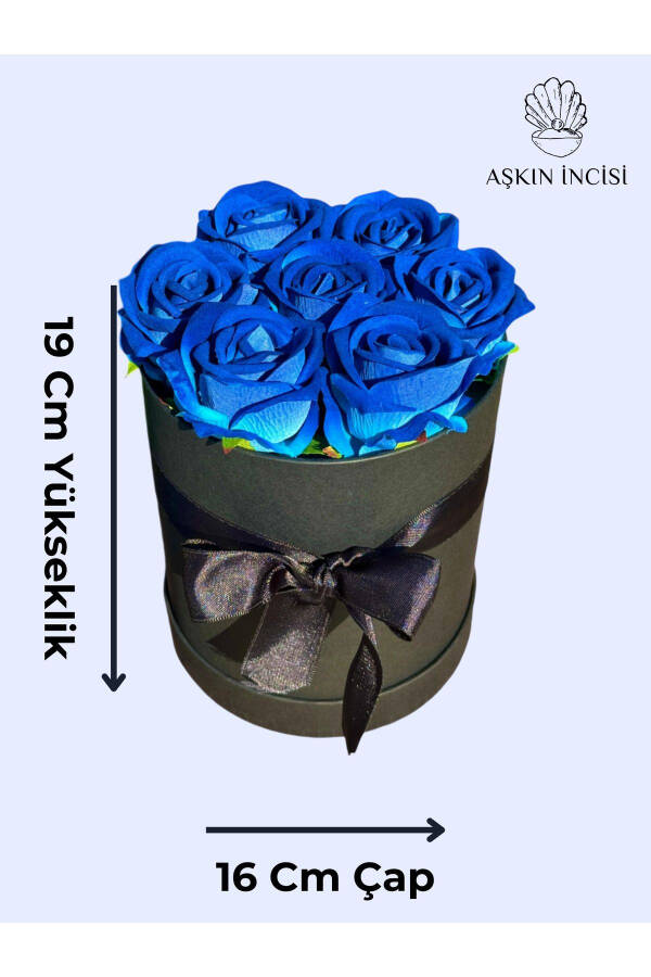 Special Gift Rose Box Blue Gift Flower Birthday Friend Spouse Girl Anniversary Girlfriend - 5