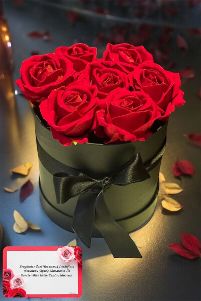 Special Gift Rose Box Red Gift Flower Birthday Friend Husband Daughter Anniversary Lover - 2