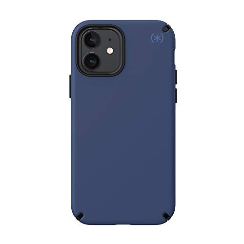 Speck iPhone 12 Case - Drop Protection Fits iPhone 12 Pro & iPhone 12 Phones - Scratch Resistant, Slim Design, Compatible Wireless Charging - Coastal Blue, Black, Storm Blue Presidio2 PRO - 2