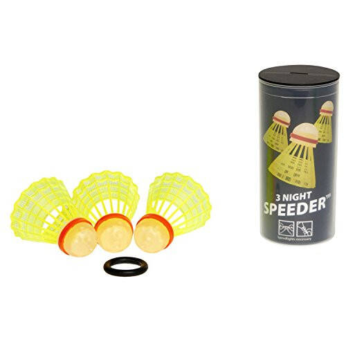 Speedminton Night 3Pk Speeder Tube Birdies for Outdoor Games Speed Badminton/Crossminton - 1