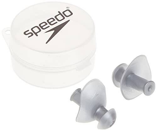 Speedo Unisex Yetişkin Yüzme Antrenmanı Ergo Kulak Tıkaçları Gümüş, 1 Çift (1'li Paket) - 1