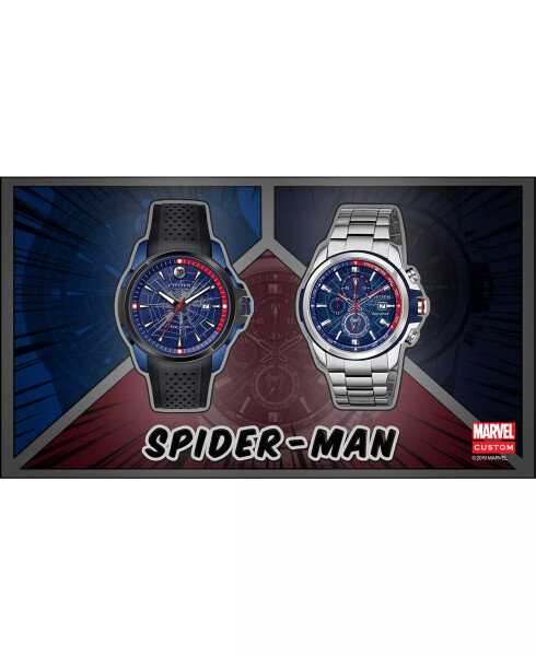 Spider-Man Chronograph Bracelet Watch 44mm Silver-tone - 6