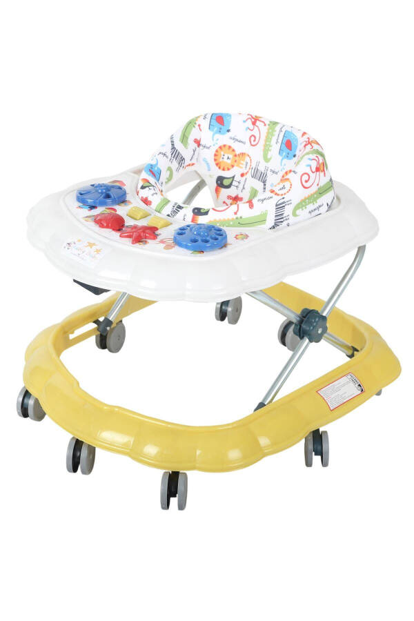 Spider Walker 8 Wheel, Step-by-Step Walker Yellow - 1