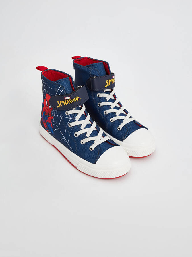 Spiderman Printed Ankle-High Boys' Sneakers - 1