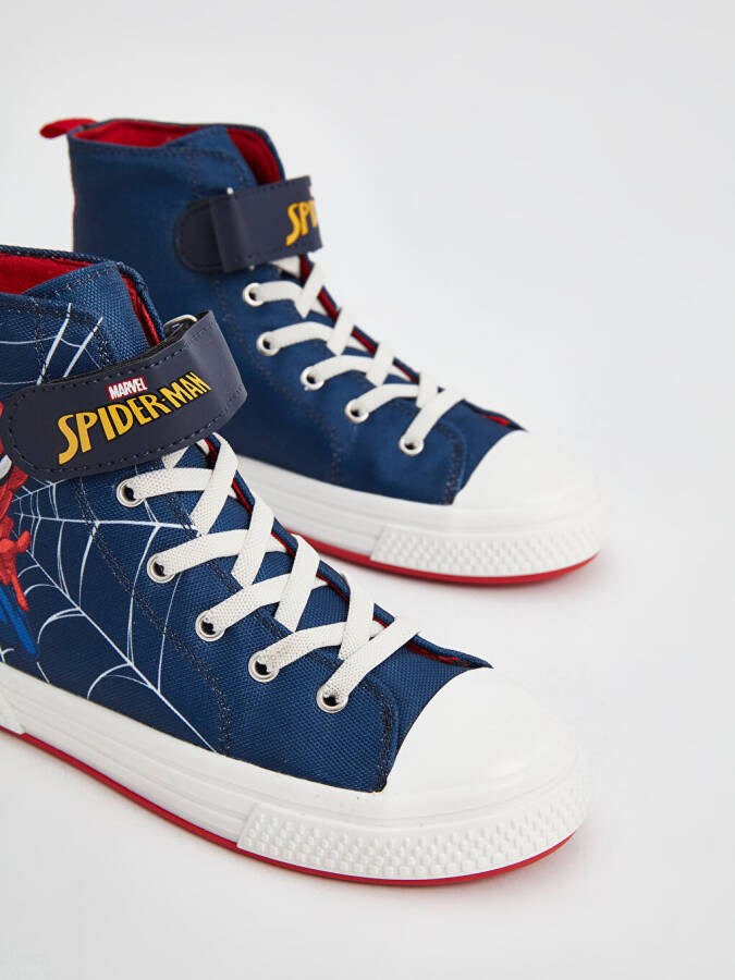 Spiderman Printed Ankle-High Boys' Sneakers - 3