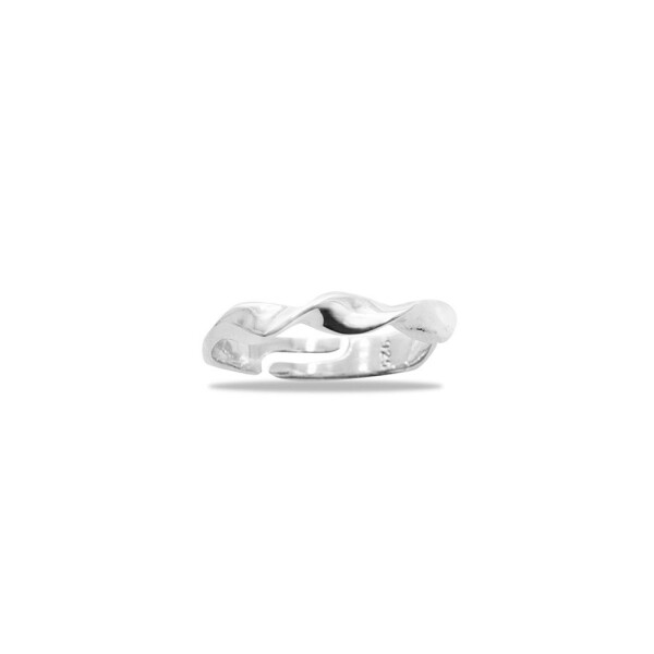 Spiral Design Silver Color Free Size 925 Sterling Silver Women's Ring - 1