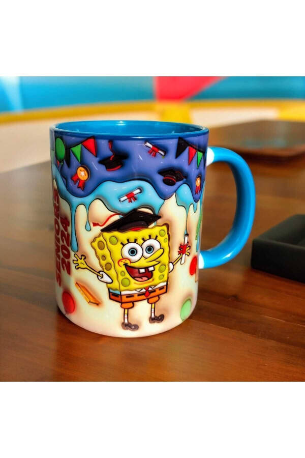 SpongeBob Design Gift Mug - Birthday Gift - Character Written Mug - 1