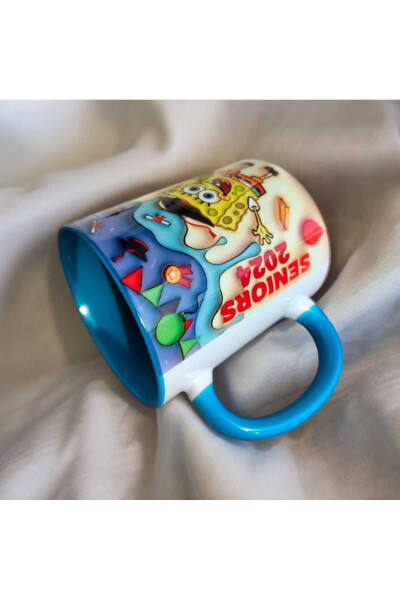 SpongeBob Design Gift Mug - Birthday Gift - Character Written Mug - 3