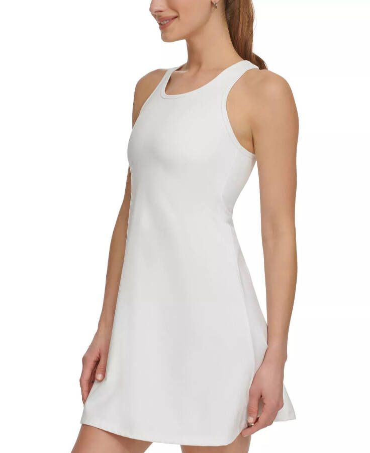 Sport Women's Round-Neck Keyhole-Back Tennis Dress White - 4