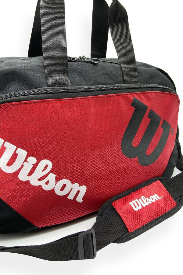 Sports And Travel Bag Black Red Hand Luggage - 4