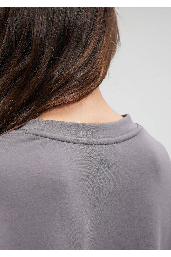 Sporty Lux Tencel Tm Crew Neck Grey Sweatshirt 1s10061-70122 - 26