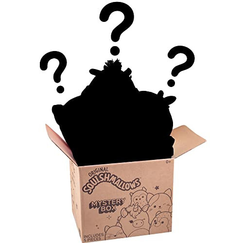 Squishmallows Original Mystery Box 5-Inch Plush 5 Pack - Official Jazwares Plush - Collectible Soft & Squishy Mini Stuffed Animal Toy - Add to Your Squad - Gift for Kids, Girls & Boys - 49