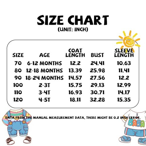 Srkrando Baby Boy Winter Fleece Coat Toddler Puffer Jacket Infant Girl Outerwear Clothes - 7