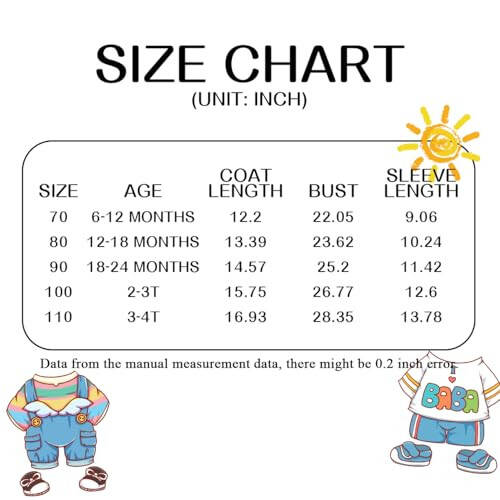 Srkrando Baby Jacket Toddler Girl Winter Clothes Newborn Puffer Infant Boy Snow Coats 4T - 7