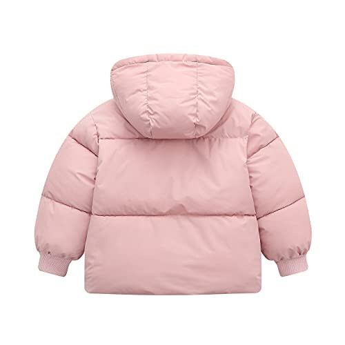 Srkrando Winter Fleece Coat for Toddler Hooded Warm Fleece Jacket for Girls Boys - 2