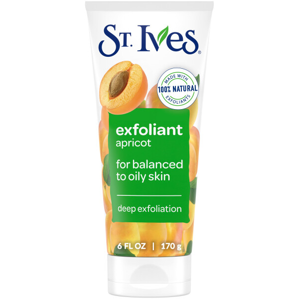 St. Ives Fresh Skin Exfoliating Face Scrub, Apricot Facial Exfoliator 6 oz - 1