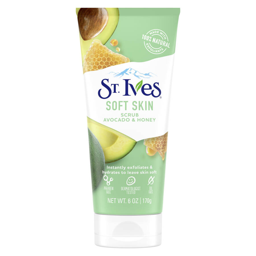 St. Ives Soft Skin Avocado and Honey Scrub, 6 oz - 1