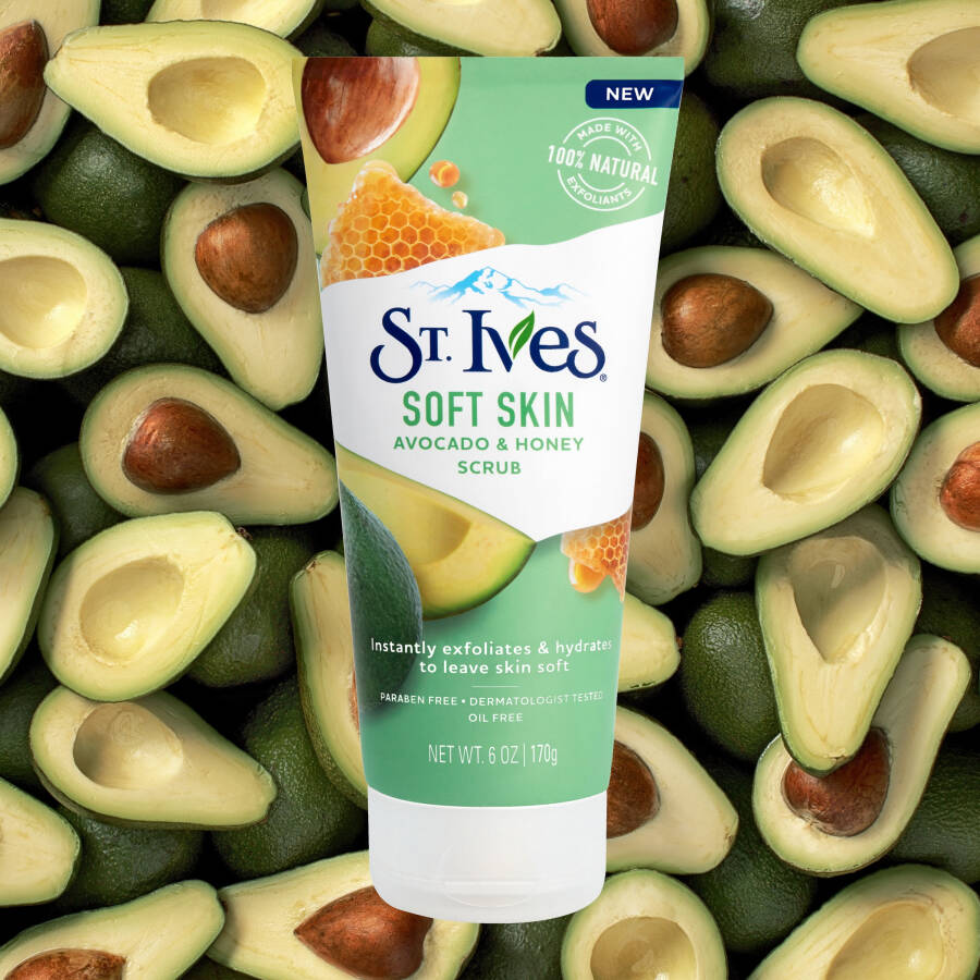 St. Ives Soft Skin Avocado and Honey Scrub, 6 oz - 3