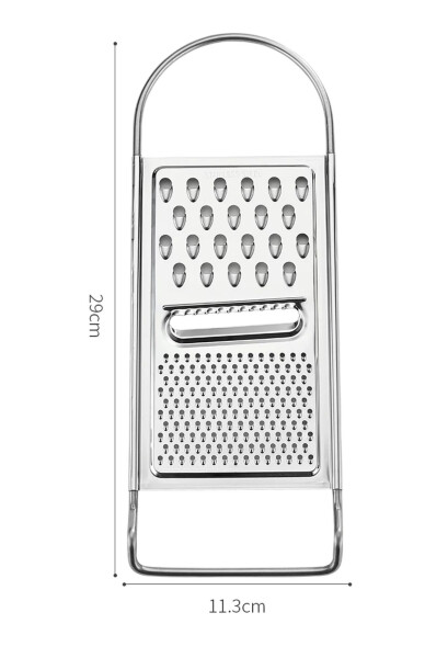 Stainless Steel Hand Grater Garlic Carrot Vegetable Cheese Grater Kitchen Slicer 3 Functions Grater - 12