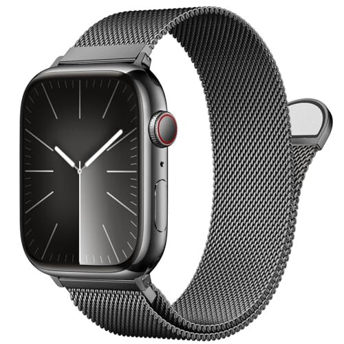 Stainless Steel Milanese Loop Compatible with Apple Watch Band 38mm 40mm 41mm 42mm 44mm 45mm 49mm 46mm men and women, Mesh Loop Magnetic Clasp Replacement for iWatch Bands Ultra Series 10 9 8 7 SE 6 5 4 3 2 1 - 1