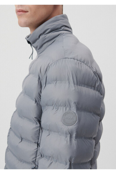 Stand Collar Grey Puffer Jacket 0110190-85550 - 29